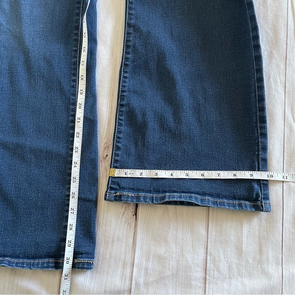 Levi’s Perfectly Slimming 512 Bootcut Jeans Women’s 14 R Blue Studded Coastal - Picture 11 of 14